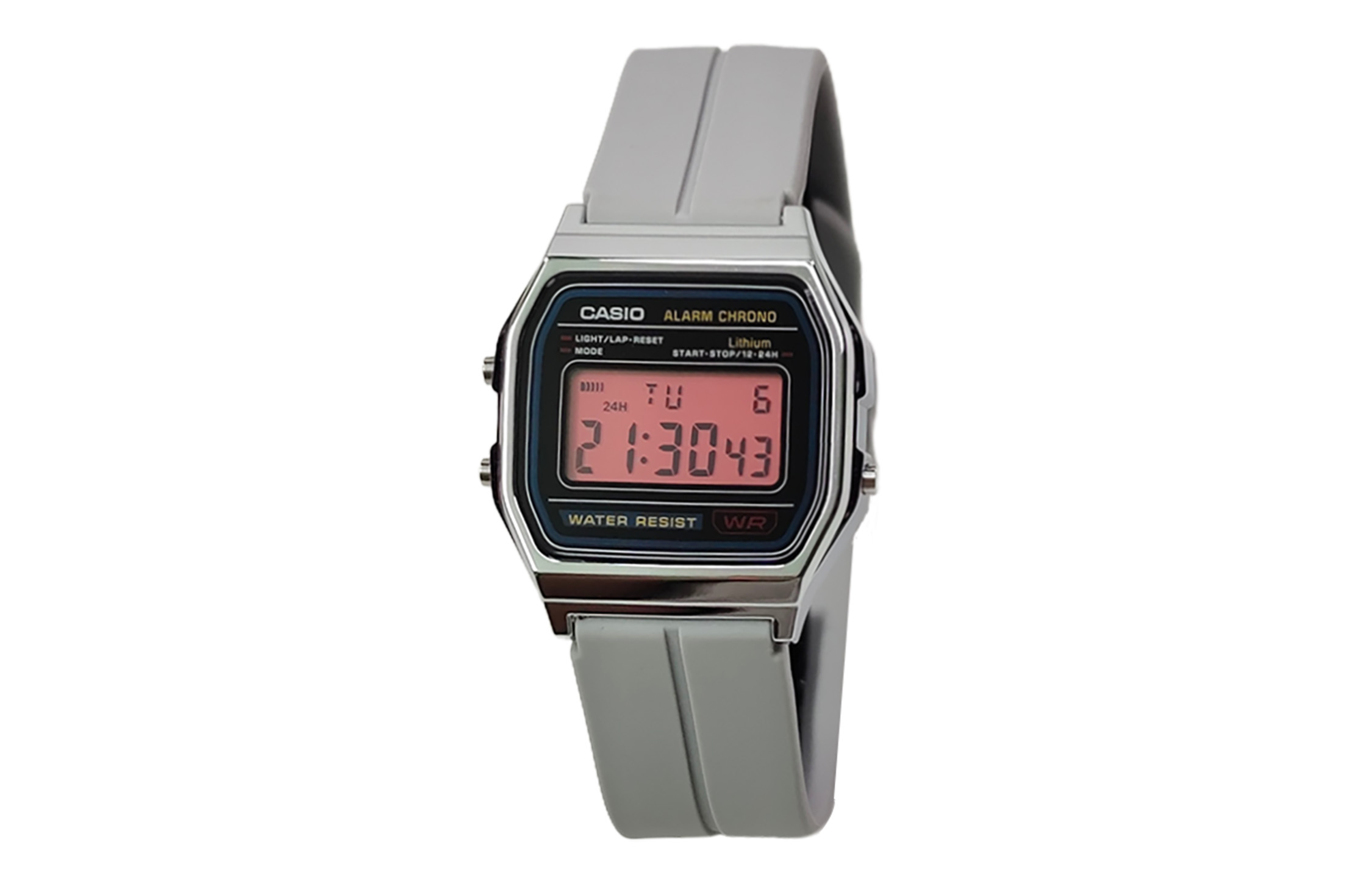 

CASIO Кварцевые часы унисекс с силиконовым ремешком и черным циферблатом