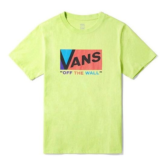 

Футболка logo printing round-neck yellow Vans, желтый