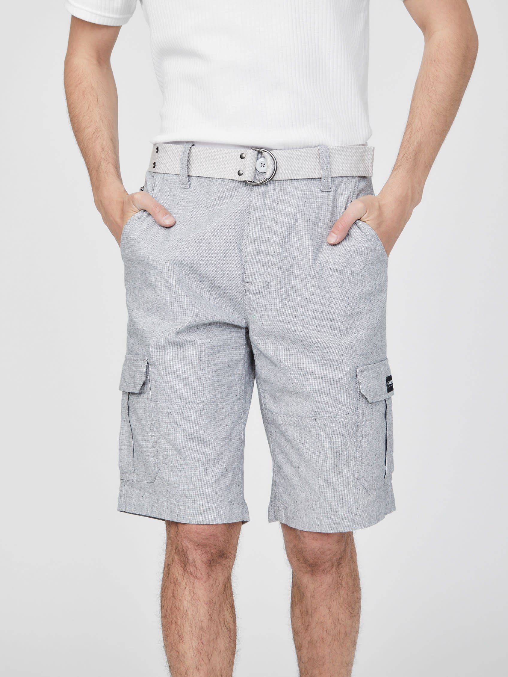 

Шорты карго Karl с текстурой Guess Factory, серый