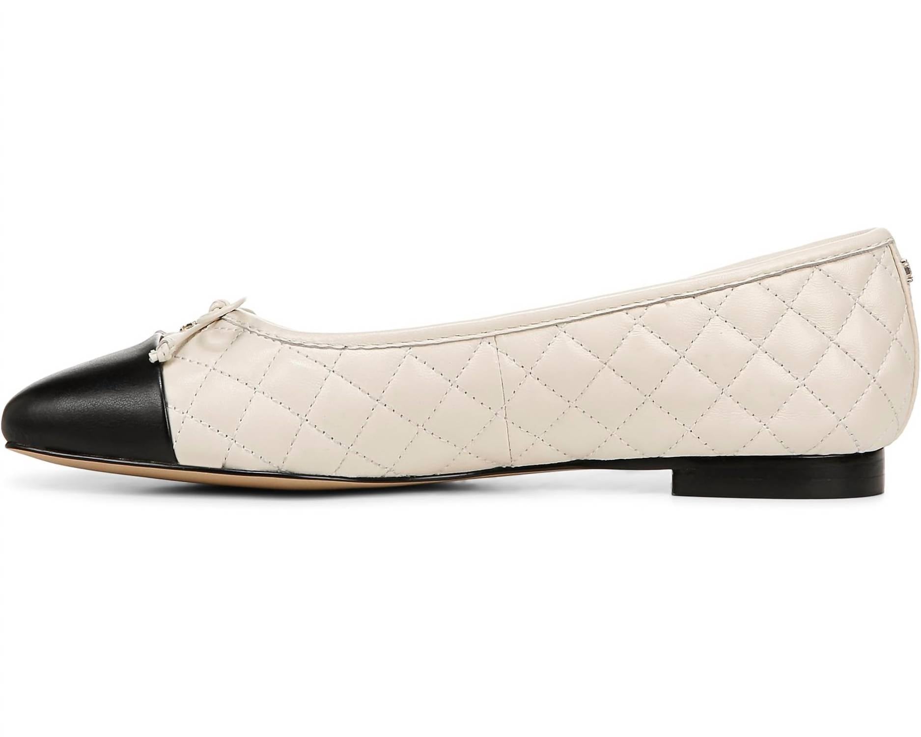 Женские балетки Marilyn в черно-кремовой расцветке Sam Edelman — фото 2