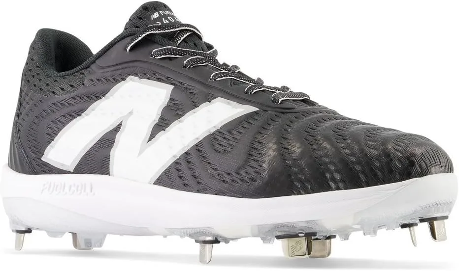 Мужские бейсбольные кроссовки New Balance FuelCell 4040 V7 Metal, белый/черный — фото 2