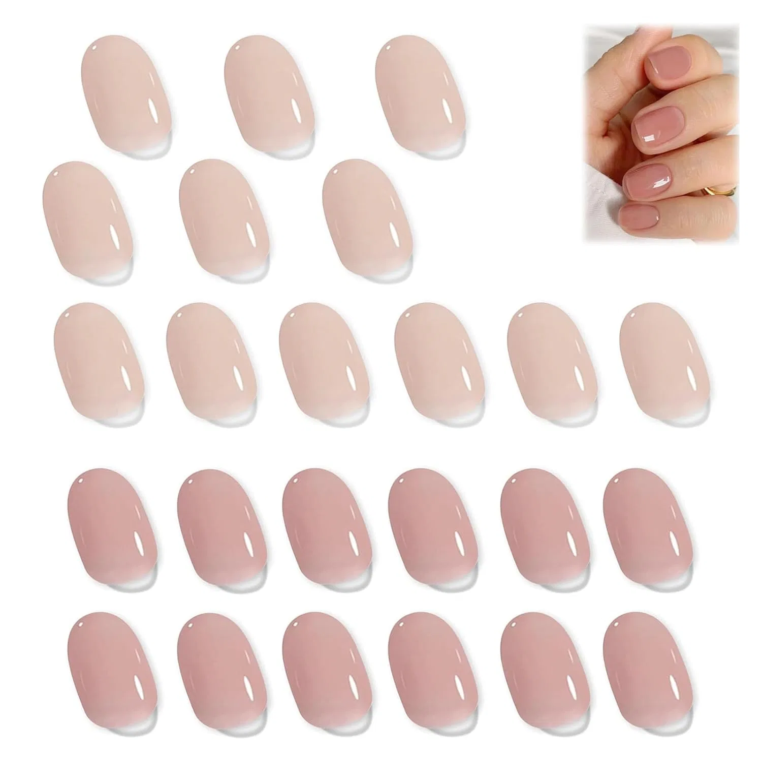 Набор гелевых полосок для ногтей Pure Colours Nails, 2 шт. Uzyxc