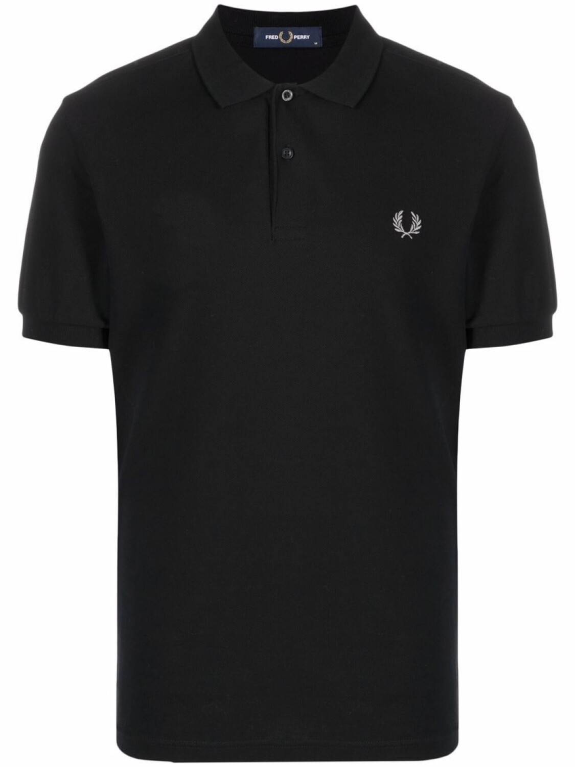 

Рубашка поло с вышитым логотипом Fred Perry, черный