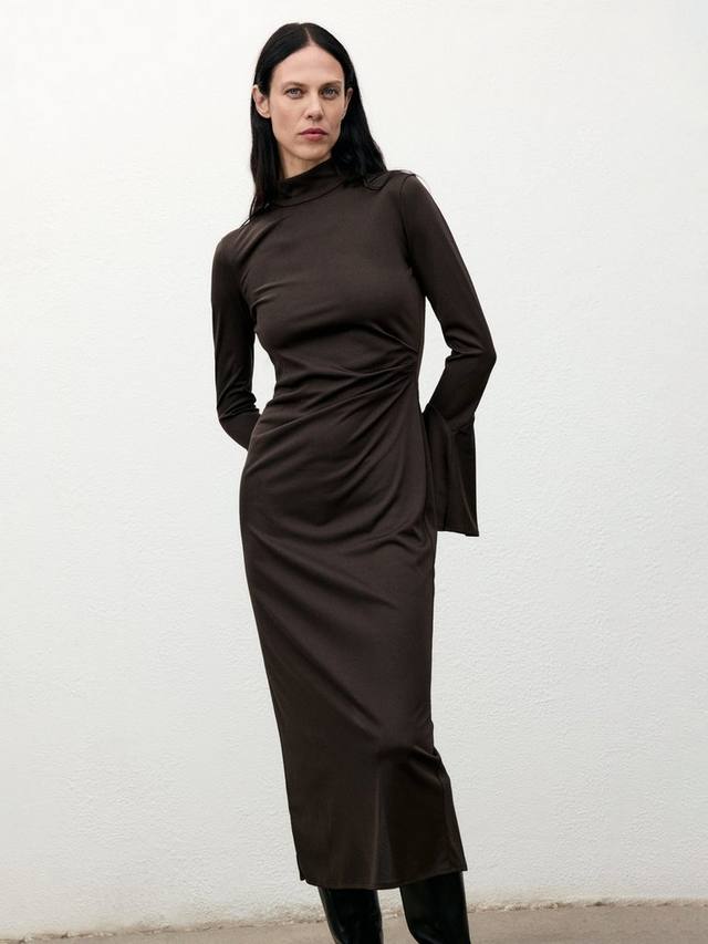 

Платье миди приталенное Venus Mango, Brown