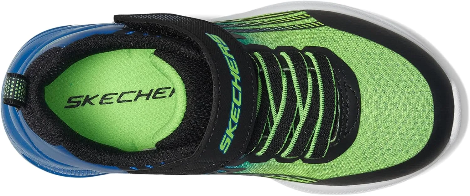 Кроссовки Skechers Gowalk Arch Fit, спортивные слипоны, повседневные лоферы для походов, беговые кроссовки, черный/синий/салатовый — фото 3