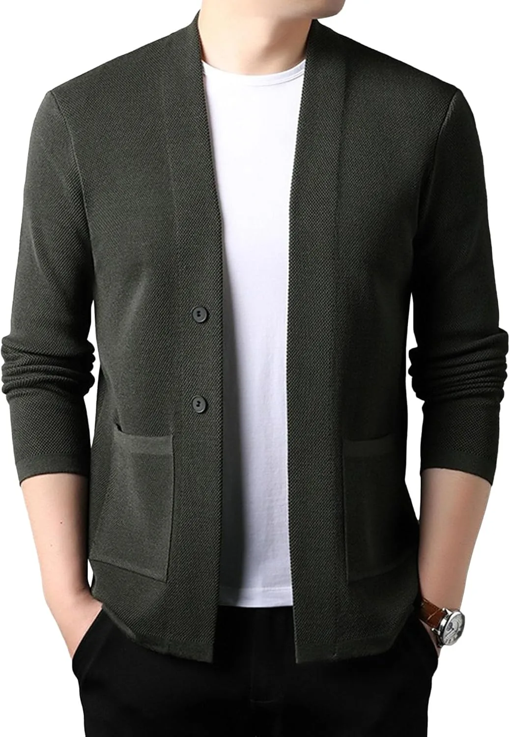 

Мужской стильный кардиган Slim-Fit с карманами Maiyifu-GJ