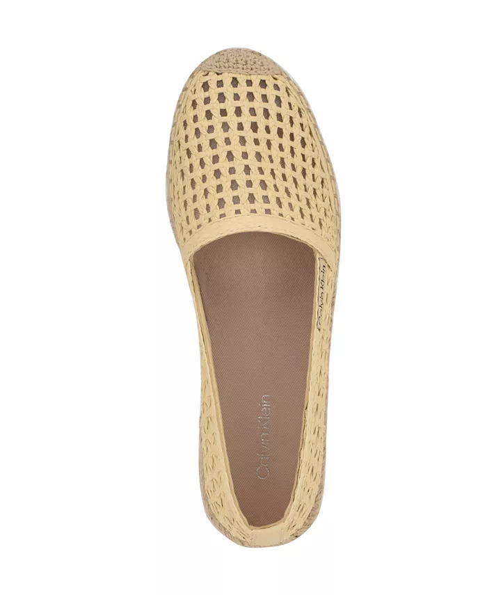 Женские эспадрильи Presley Woven Slip-On Calvin Klein, коричневый/бежевый — фото 4