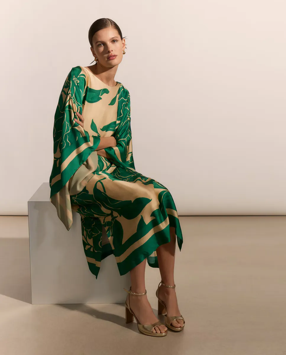 

Платье-туника с принтом Woman Fiesta El Corte Inglés, зеленый