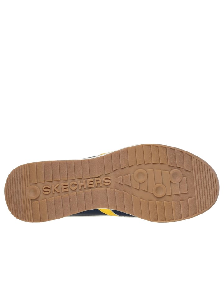 Кроссовки на шнуровке ZINGER MANZANILLA TOTALE Skechers, цвет marineblau/gelb — фото 3