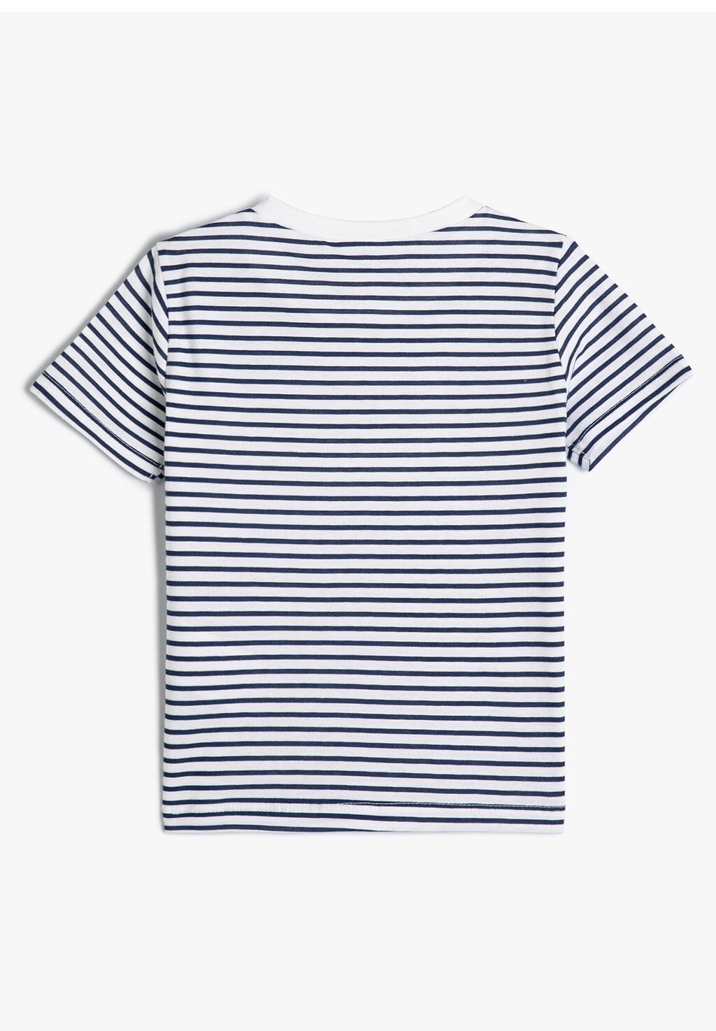 

Принт на футболке Short Sleeve Crew Neck And Applique Detail Koton, темно-синий