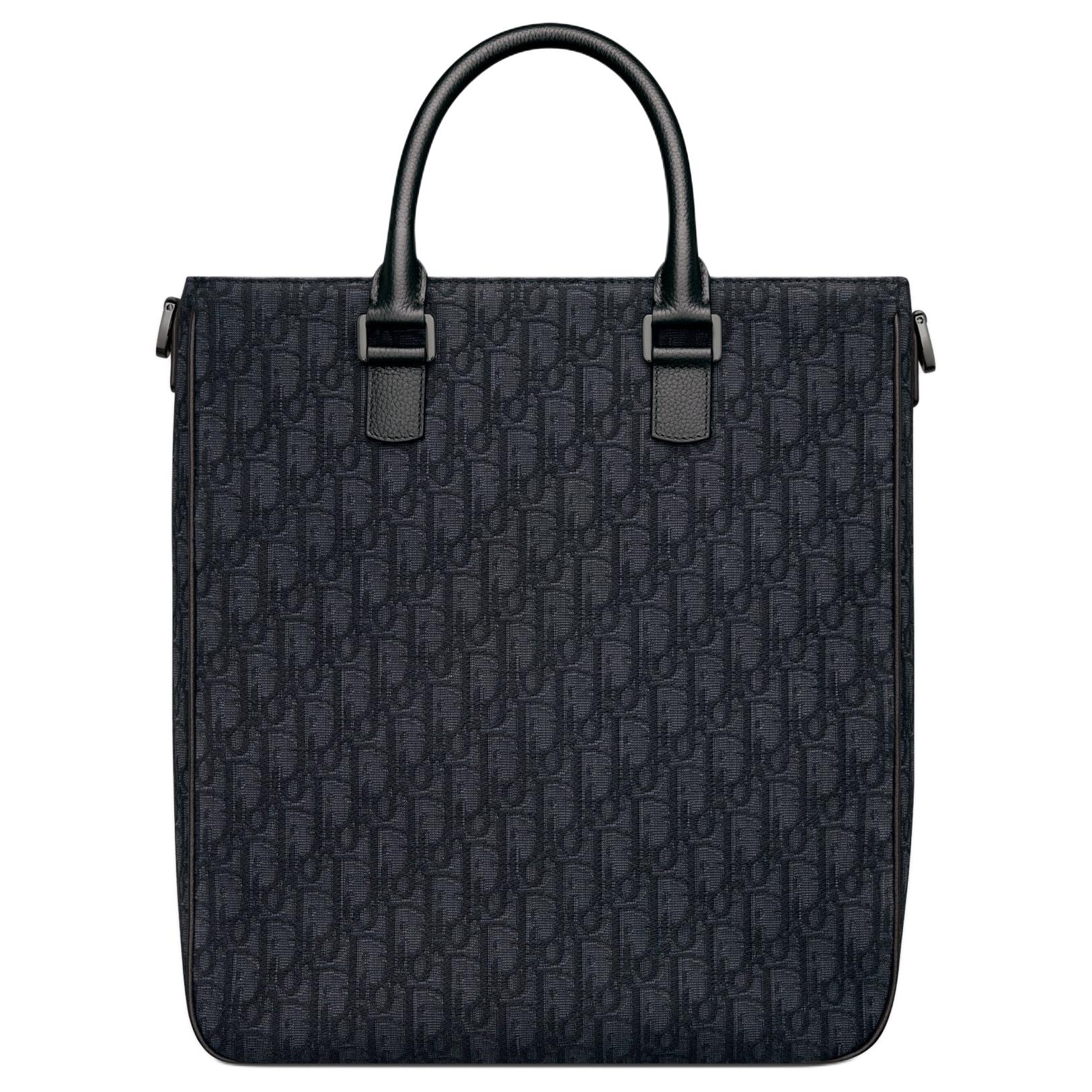 DIOR Сумка-шоппер Saddle Oblique Jacquard Canvas, шоппер, сумка через плечо, кроссбоди, ручная кладь Regular мужская Black — фото 4