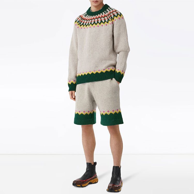 Шорты мужские Burberry повседневные, хаки — фото 3