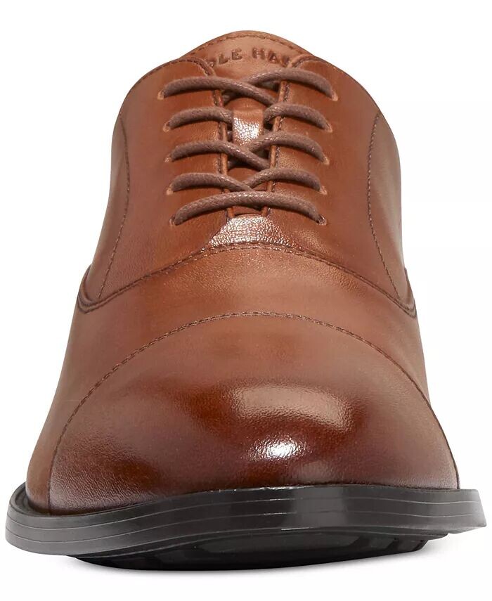 Мужские оксфорды со шнуровкой Hawthorne и закрытым носком Cole Haan, коричневый — фото 4