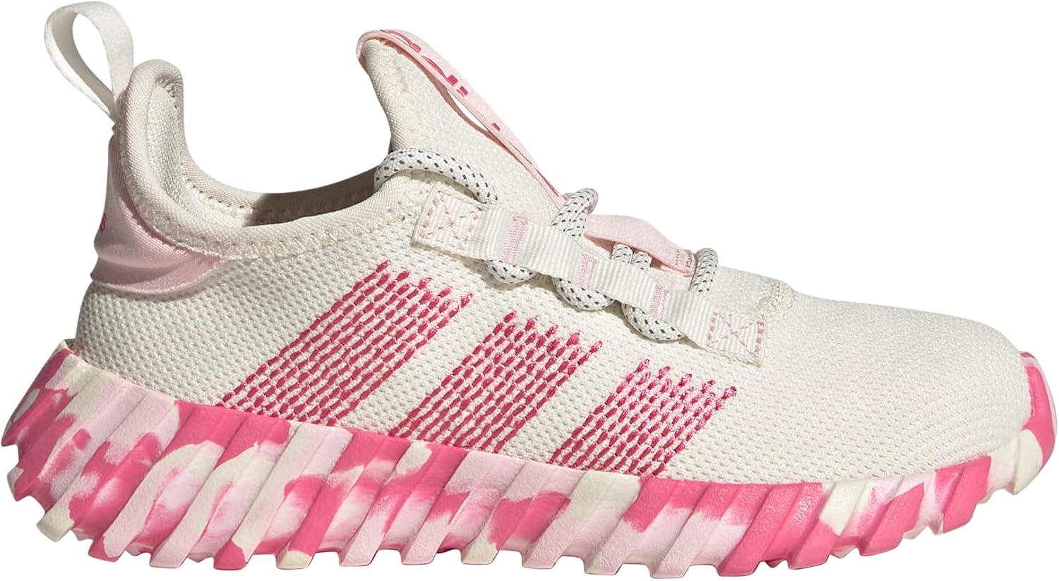 Детские кроссовки Adidas Kaptir Flow (унисекс), белый/розовый — фото 4
