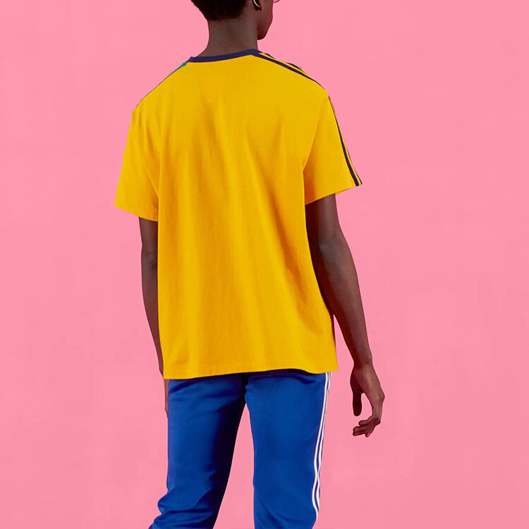 Футболка X Adidas Originals SS22 из хлопкового джерси желтая Gucci, желтый — фото 4