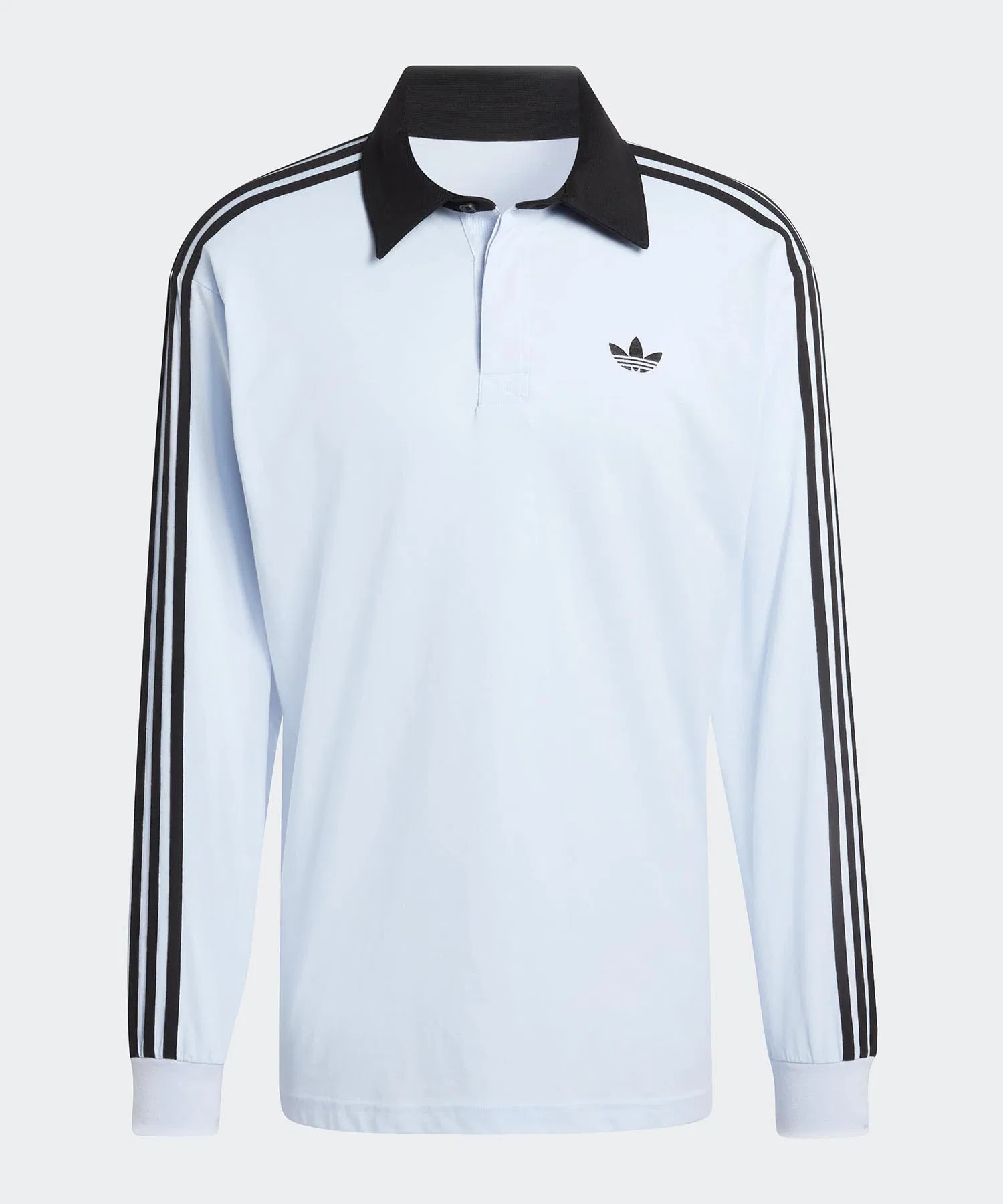 Поло-рубашка adidas Three Stripes Rugby с длинными рукавами, коллекция весна/лето 2026 — фото 2