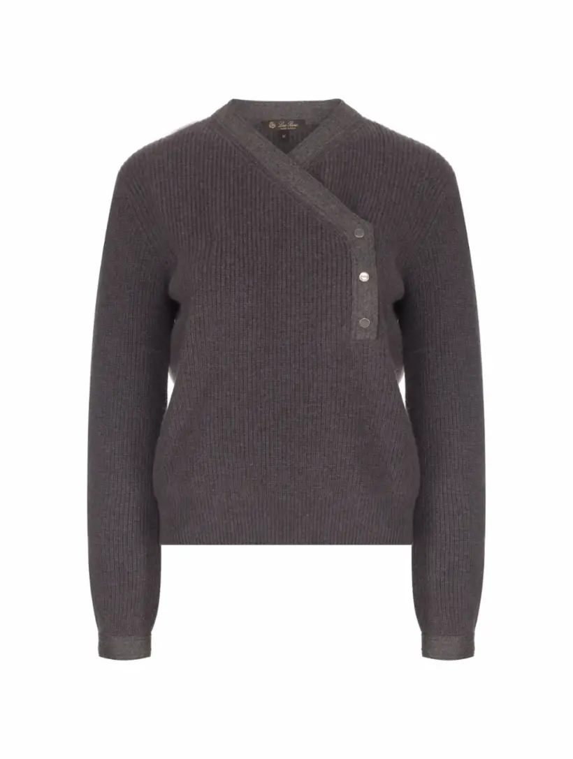 

Вязаный пуловер Loro Piana, серый