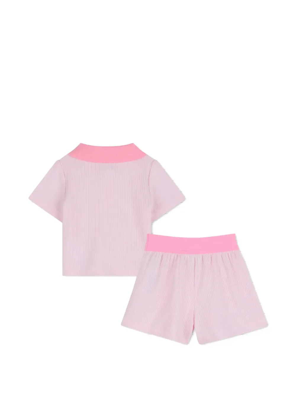 Комплект из топа и шортов BOSS Kidswear, розовый — фото 2