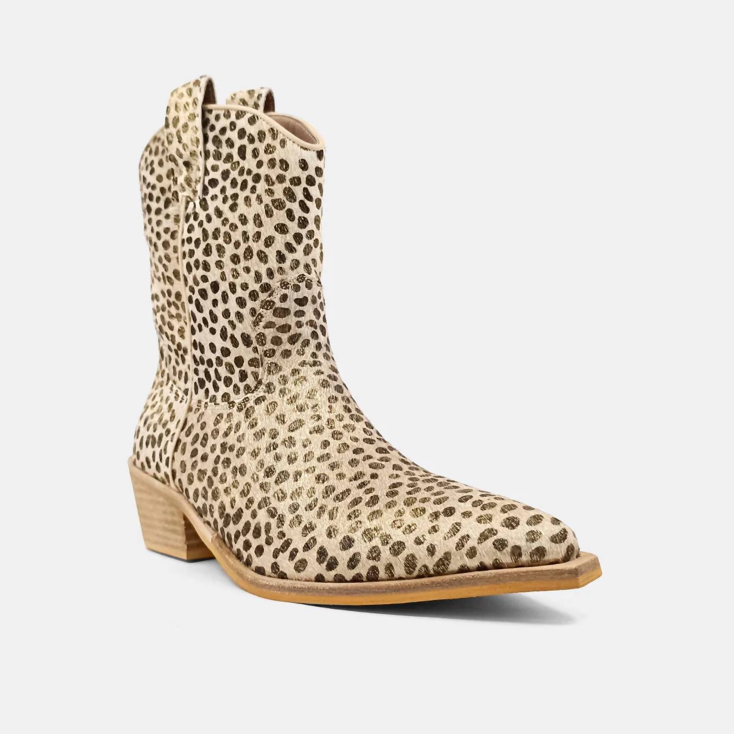 Сапоги Toni Cheetah в золоте SHU SHOP, золотой