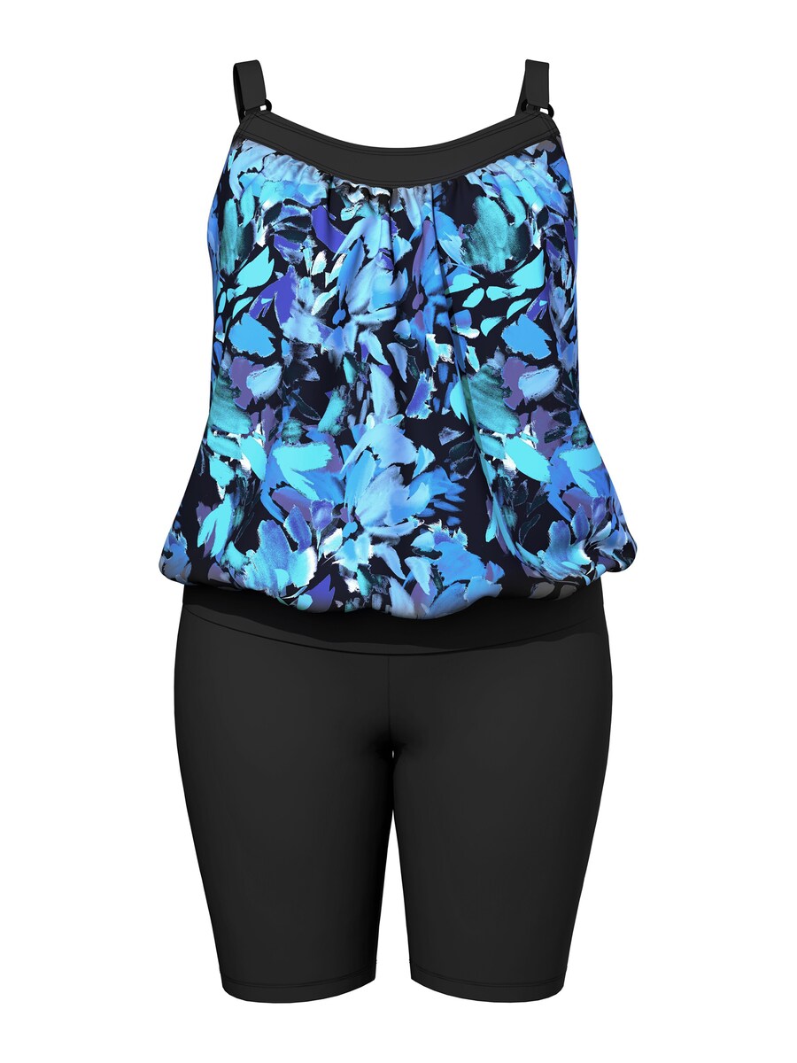 

Комбинезон Ulla Popken, цвет marine blue/Navy/Neon blue
