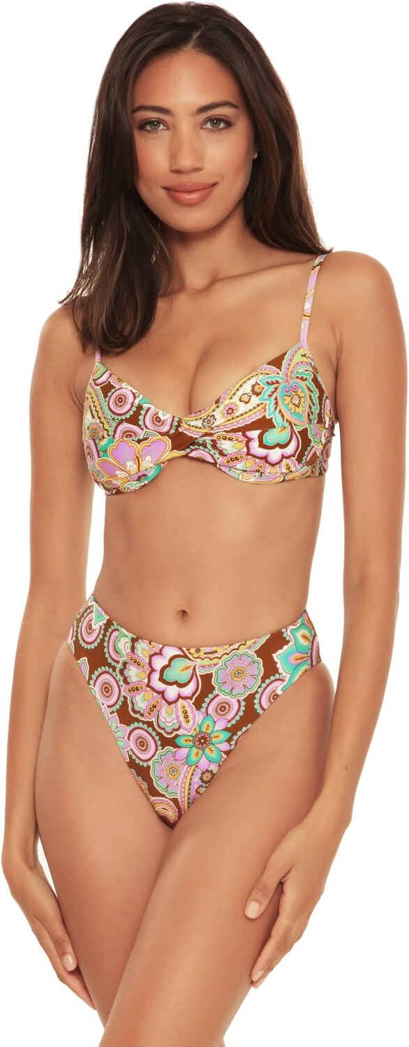 

Купальник BECCA Groovy Vanessa Twist Underwire Bra, разноцветный