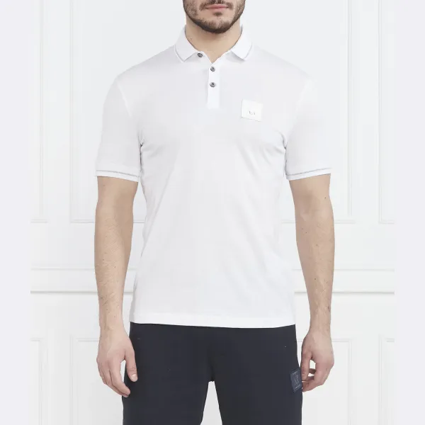 

Рубашка поло стандартного кроя Armani Exchange, белый