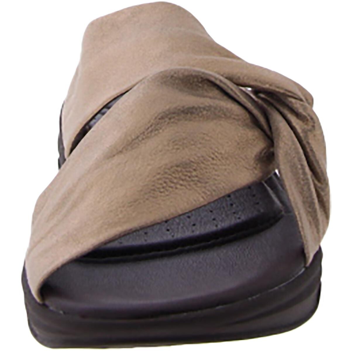 

Женские шлепанцы из блестящей кожи Tiana JBU by Jambu, цвет Champagne