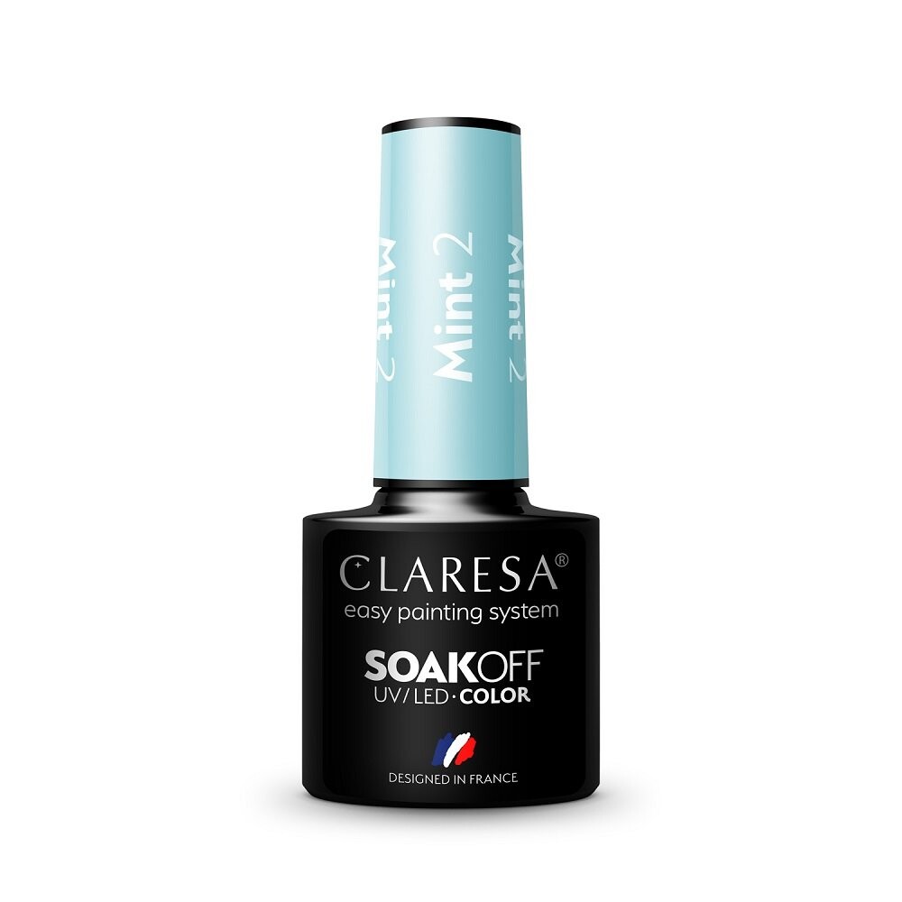 

Claresa Soak Off Mint UV/LED Гибридный лак мятный 2 5г