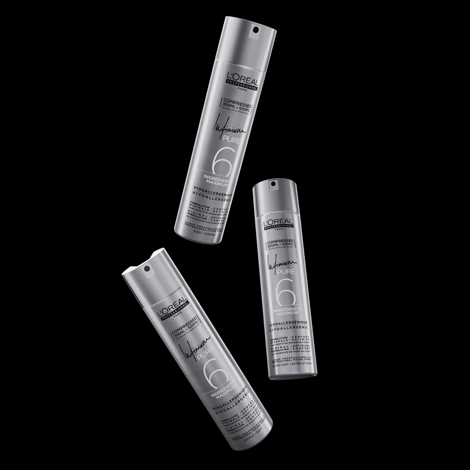 Лак для волос infinium pure strong L Oreal Professionnel Paris, объем 300 мл — фото 4