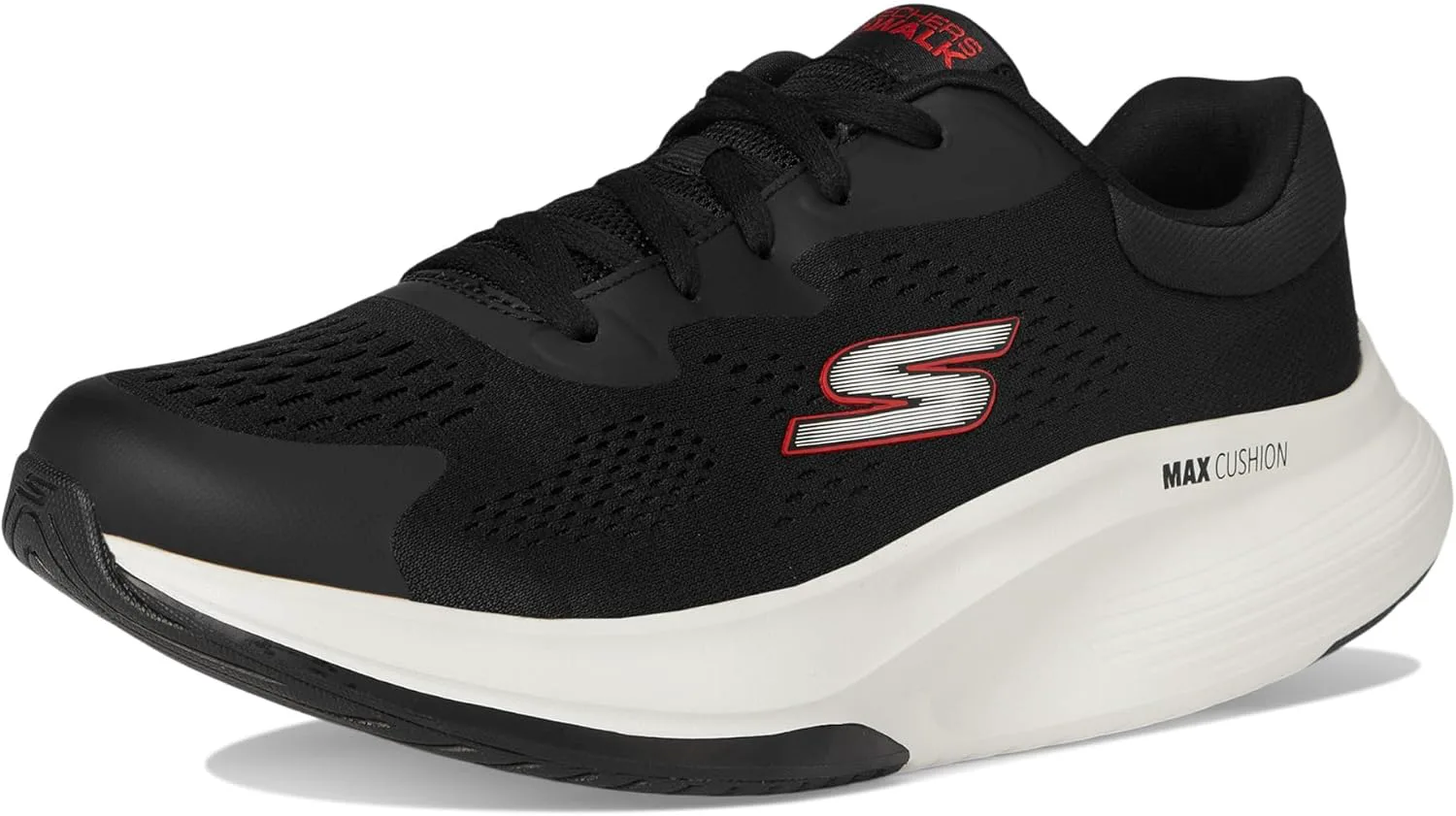 Мужские кроссовки Skechers Go Walk Max Walker - Август, черный/красный — фото 2