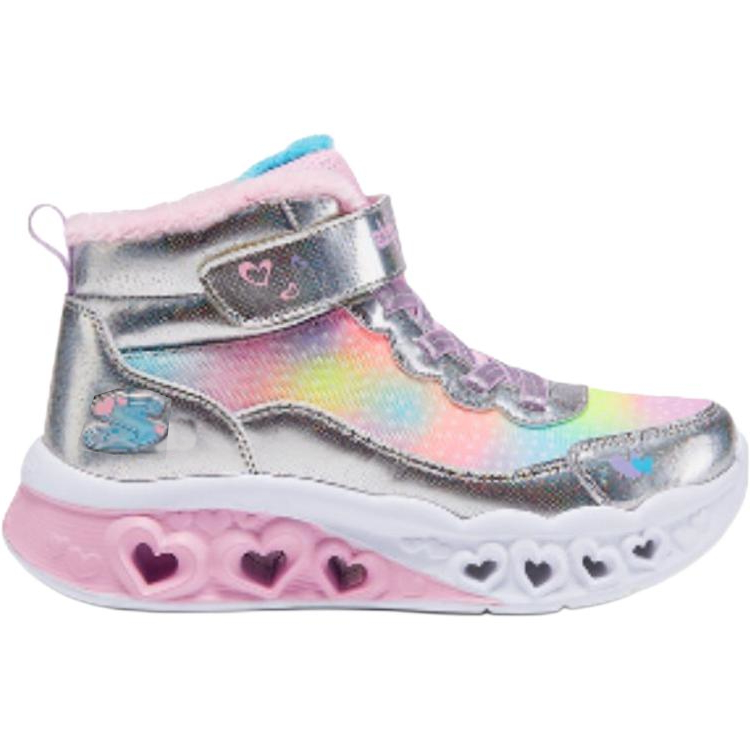 Skechers Kids Скользоустойчивые амортизирующие ботинки High Top для детей Kids' Silver — фото 3