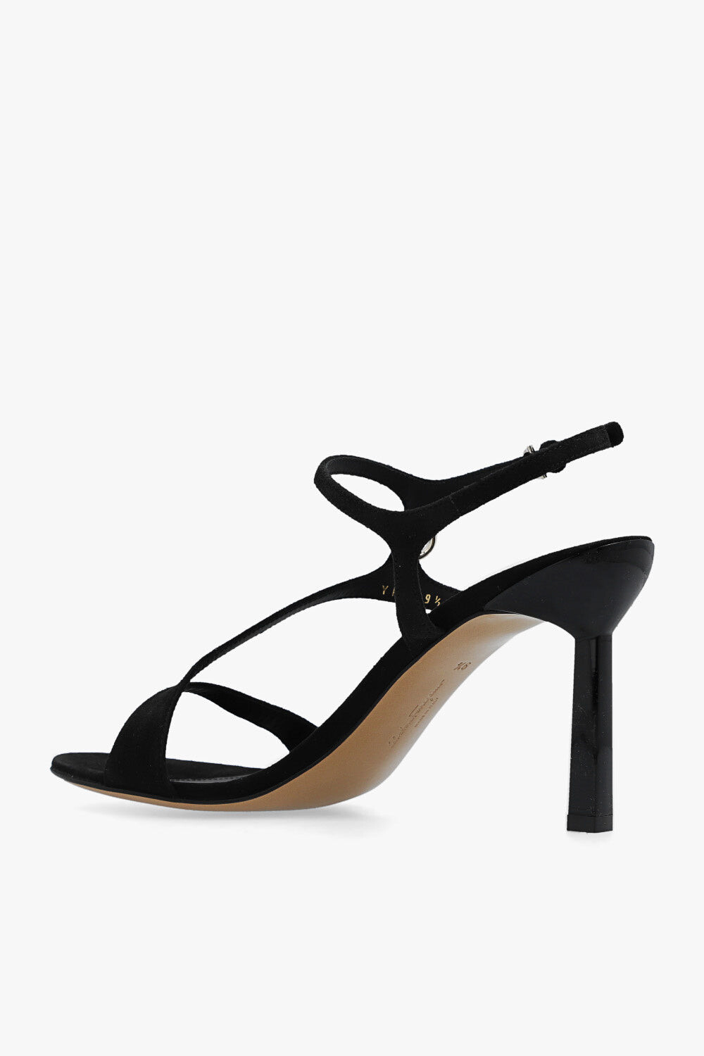 

Salvatore Ferragamo New Jille Черные замшевые туфли на каблуке, черный