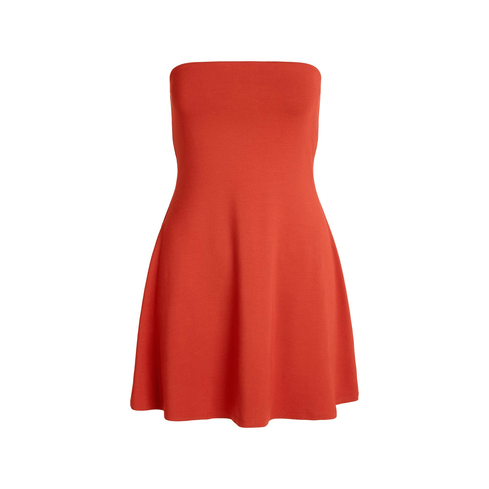 

Мини-платье без бретелей ss25 smooth layers без рукавов женское Skims, красный