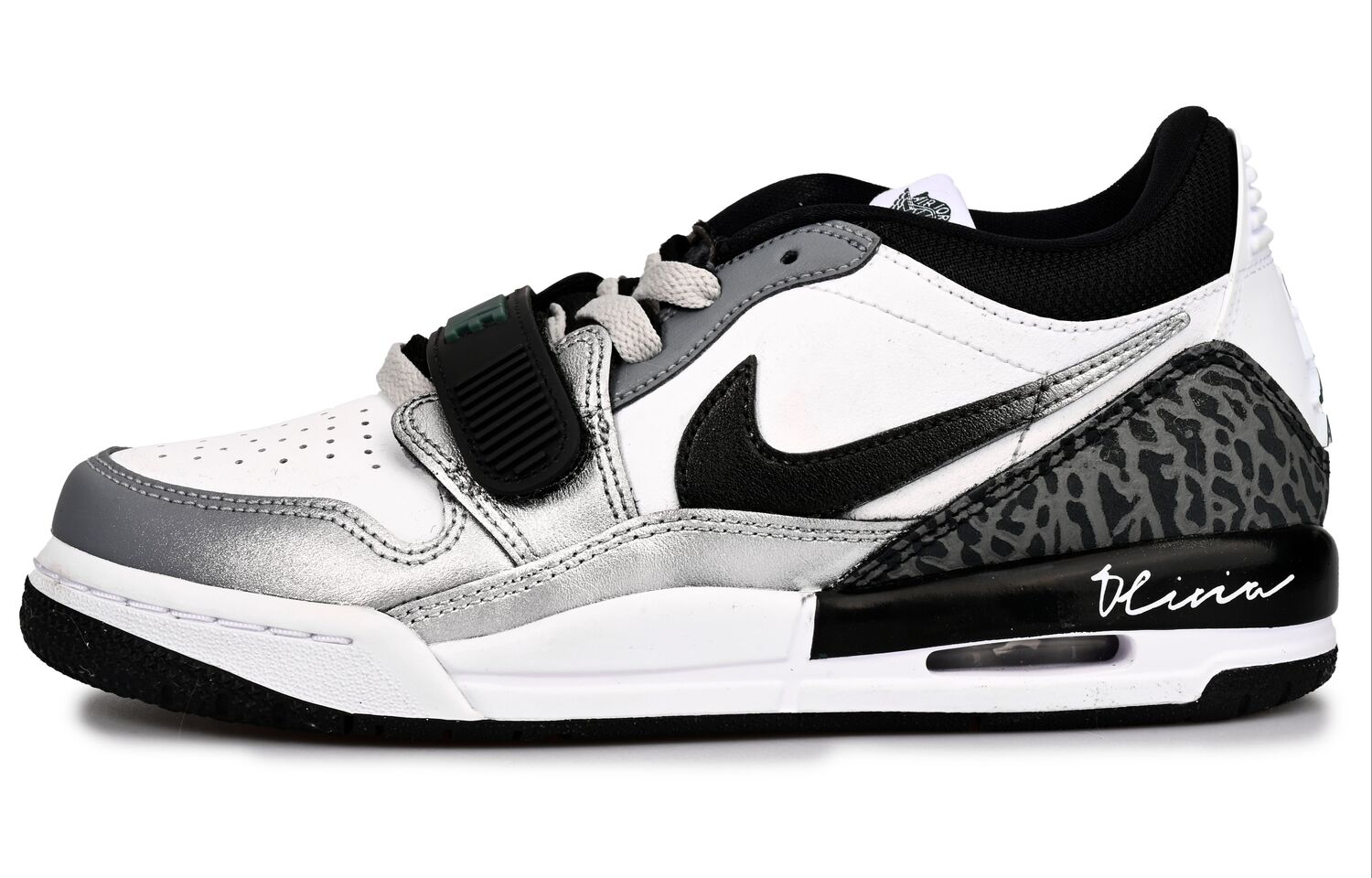 

Jordan Мужские баскетбольные кроссовки Legacy 312 Olive Branch с противоскользящим покрытием, низкие, винтажные, серый