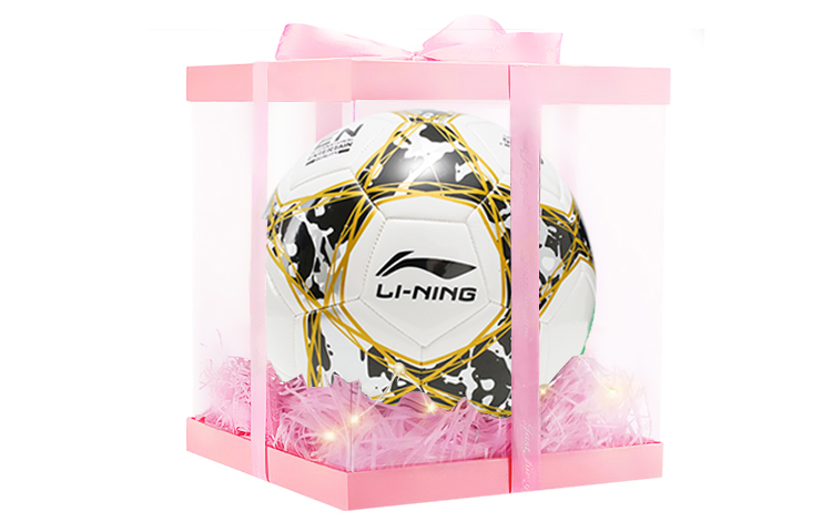 

LINING Размер 5 футбольный мяч TPU машинной строчки унисекс белый желтый