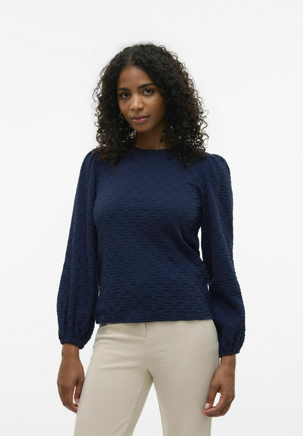 

Блуза VMFLOWER Vero Moda, темно-синий
