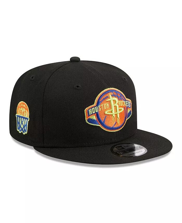 

Мужская черная кепка Houston Rockets Neon Pop 9FIFTY Snapback New Era, черный