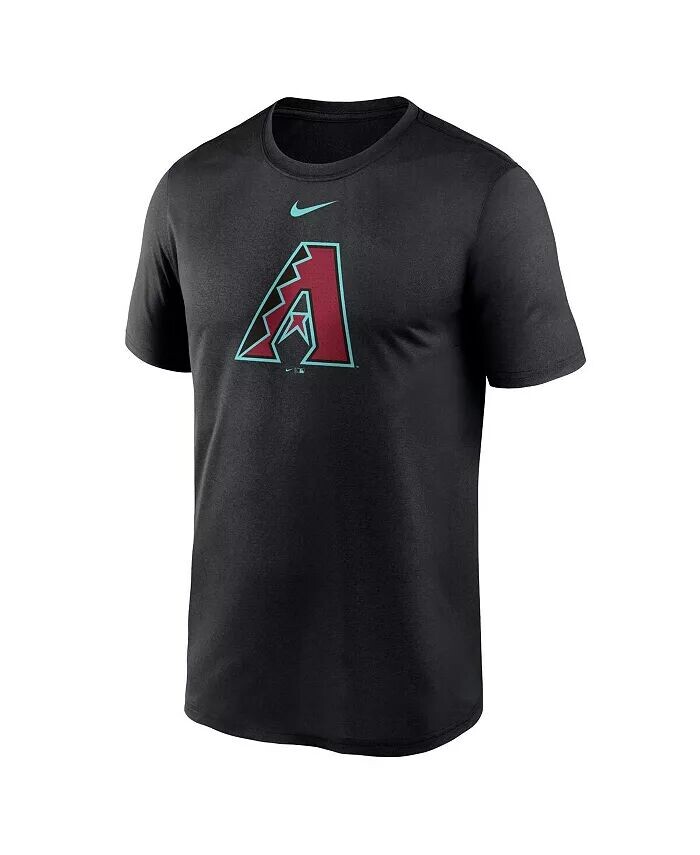 Мужская черная футболка с большим логотипом Arizona Diamondbacks Legend Fuse Performance Nike, черный — фото 3
