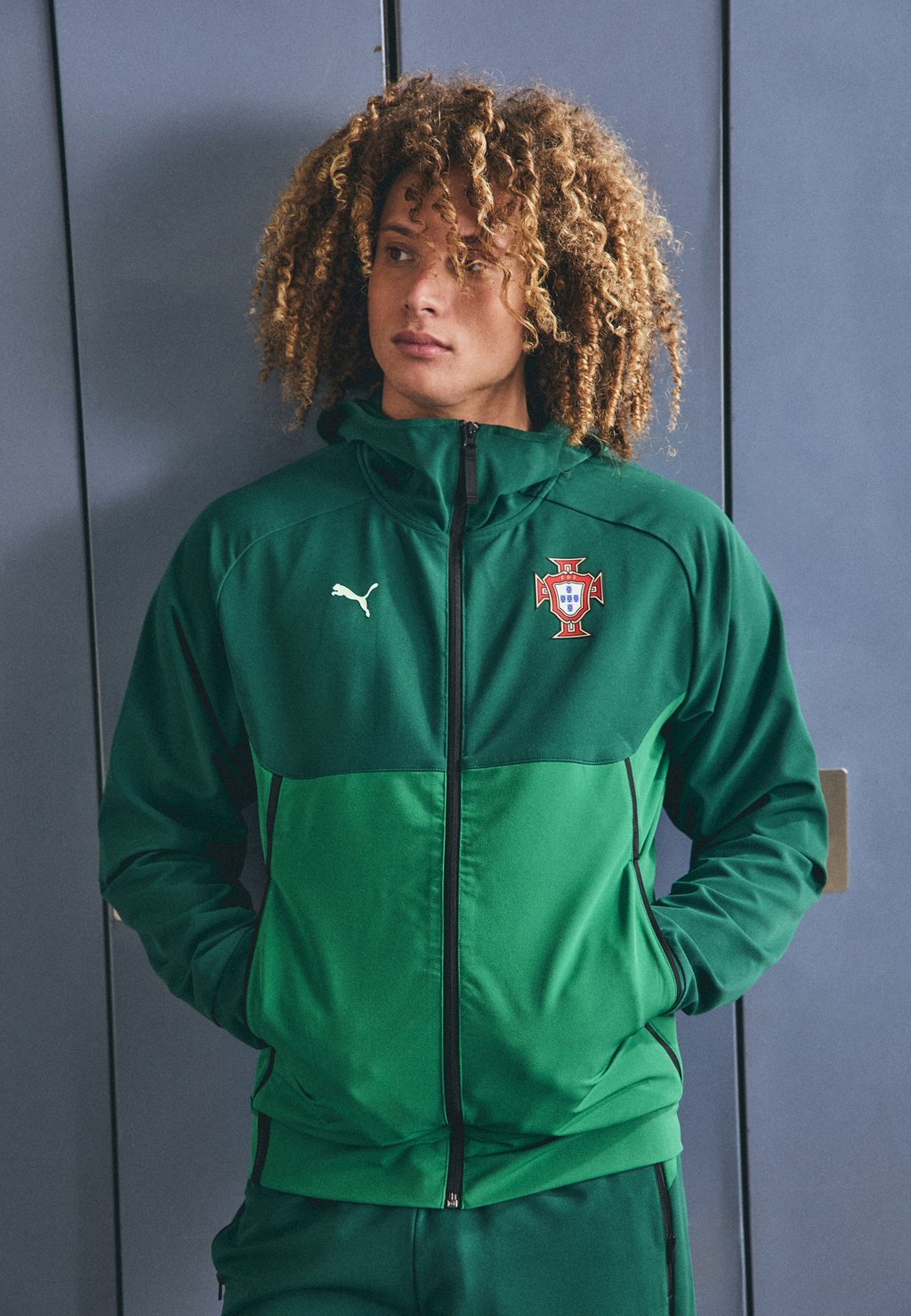 

Тренировочная куртка PORTUGAL PUMATECH Puma, зеленый