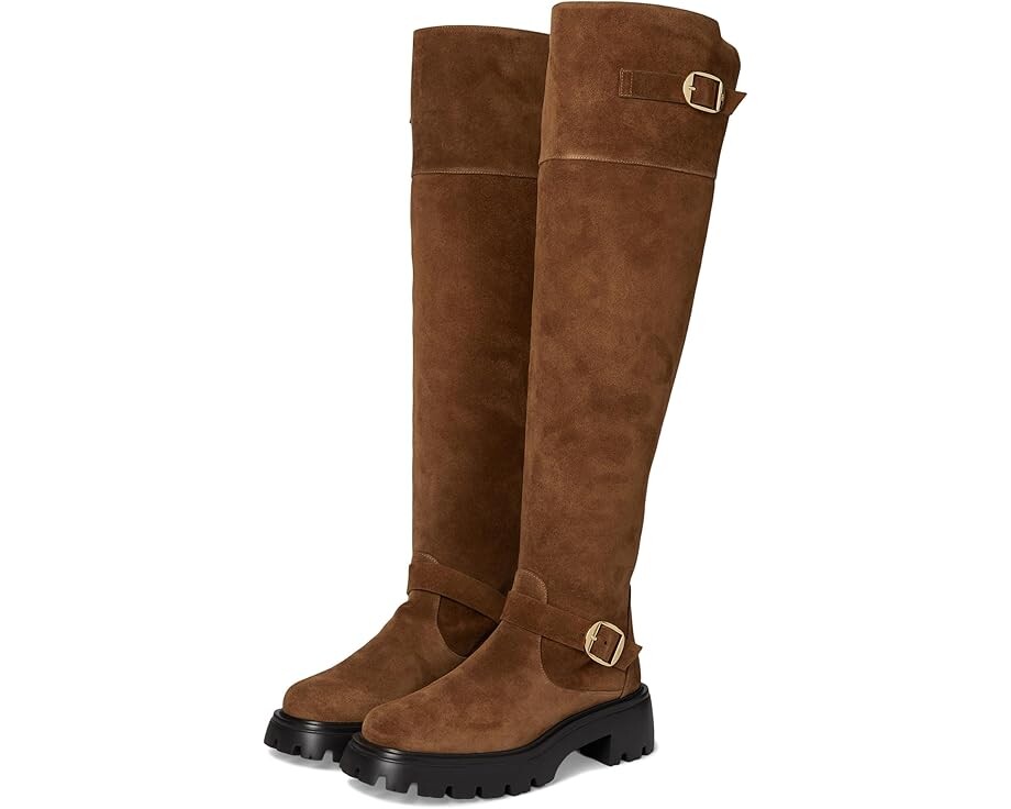 

Ботинки Stuart Weitzman Emerson Moto Tall Boot, кофе