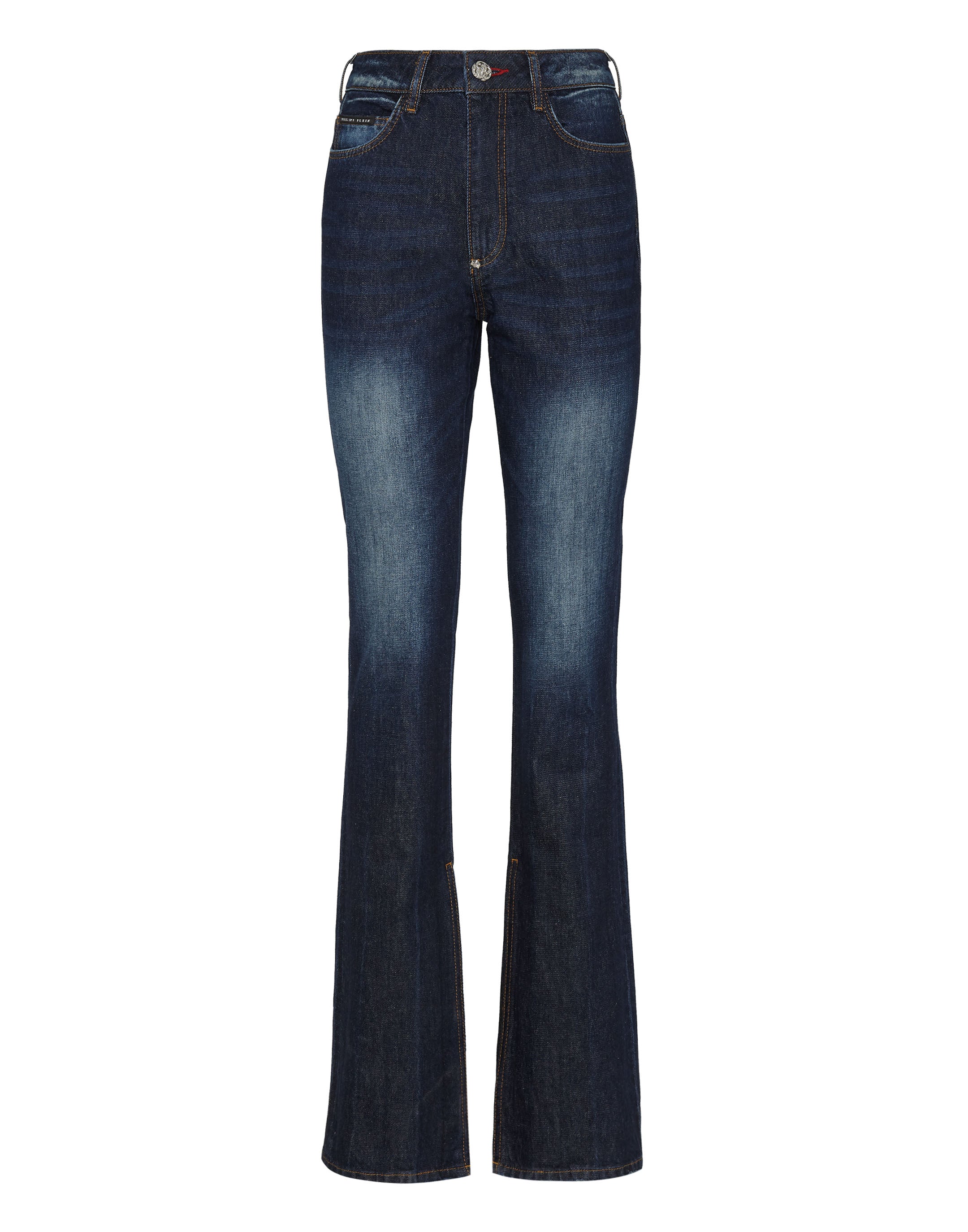 

Джинсовые брюки Flare Fit Iconic Plein PHILIPP PLEIN, цвет deep blue shrine