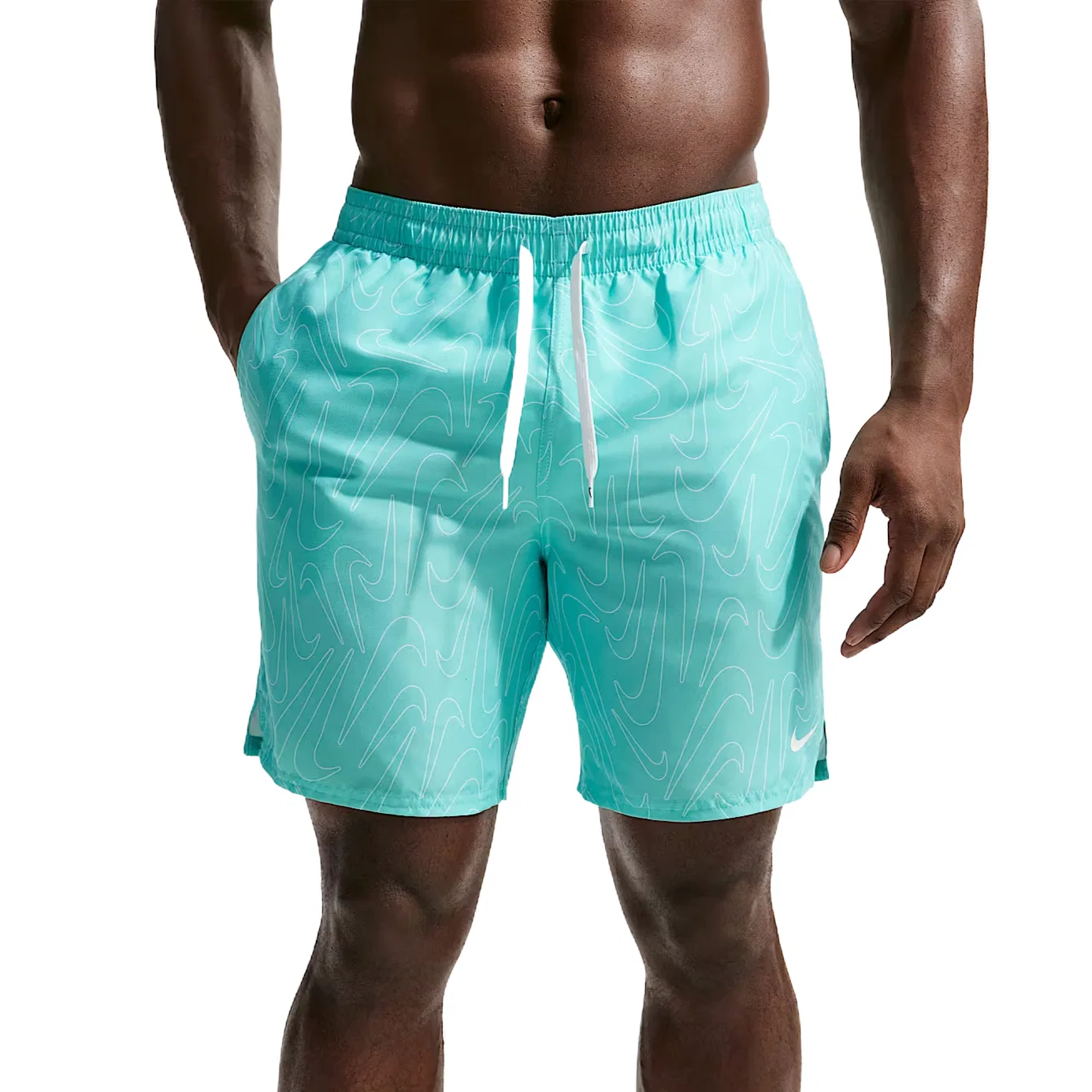 Плавки Nike Swim Breaker 7" Bleached Sapphire Green/White