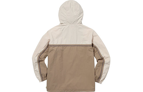 Куртка Supreme SS18 Split Anorak Light Tan Colorblock hooded Interchange Jacket Unisex Khaki SUP-SS18-580, хаки — фото 2