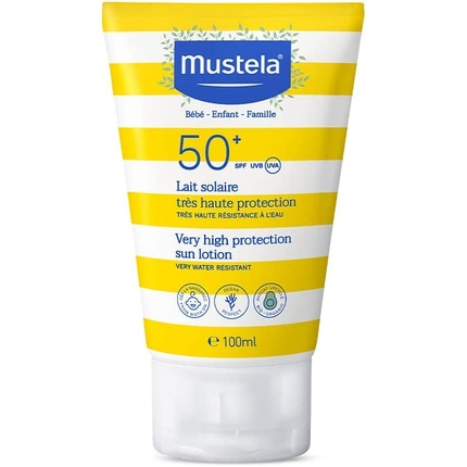 

Солнцезащитный лосьон с очень высокой степенью защиты SPF 50+ 100 мл Mustela