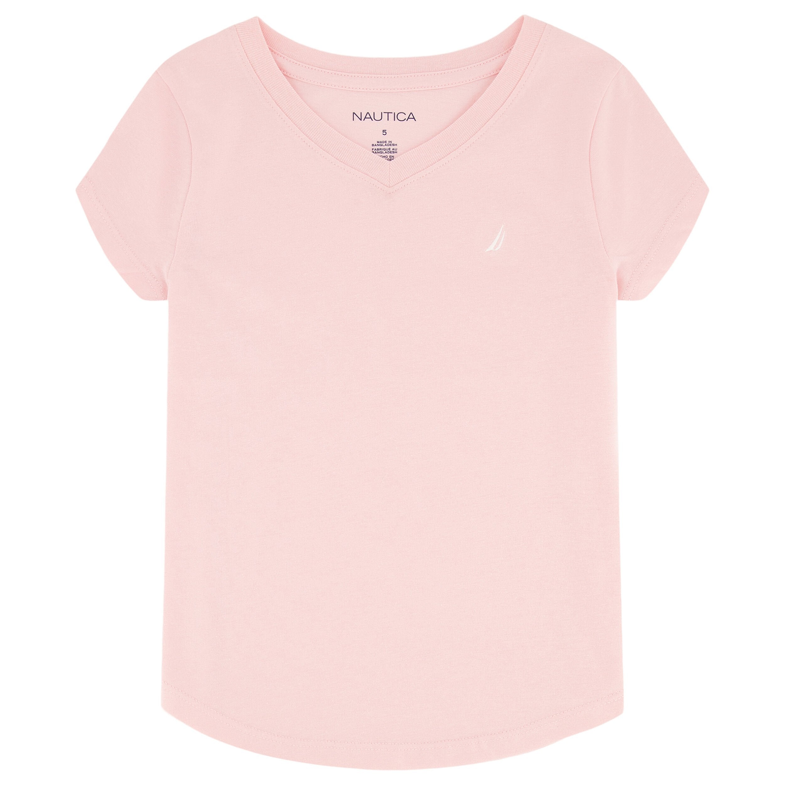 

Футболка Nautica с v-образным вырезом для девочек (7–16), цвет Watermelon Heather Hb439