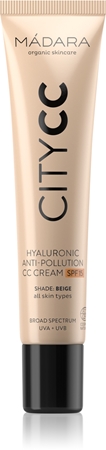 

CC крем для выравнивания тона кожи spf 15 MÁDARA City CC, Beige 40 ml
