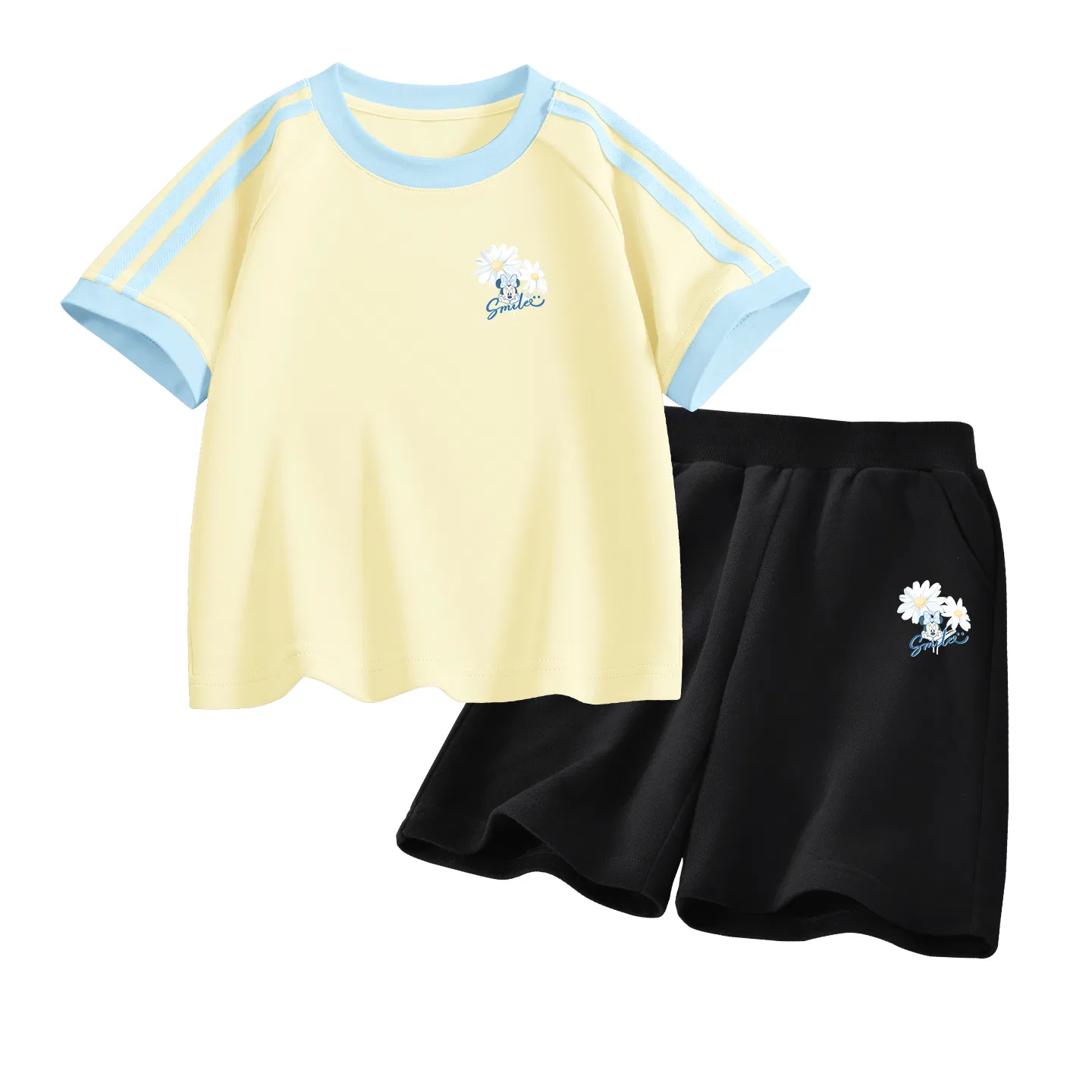 Детский спортивный костюм Casual Sportswear 2 Piece Set Disney, Dewi Flower K Honey Yellow+Dewi Flower K Black