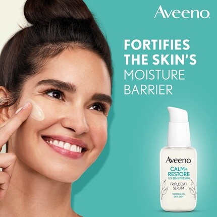 Сыворотка Aveeno — Успокаивающая + восстанавливающая тройная овсяная для лица и питательное очищающее, 30 мл — фото 3