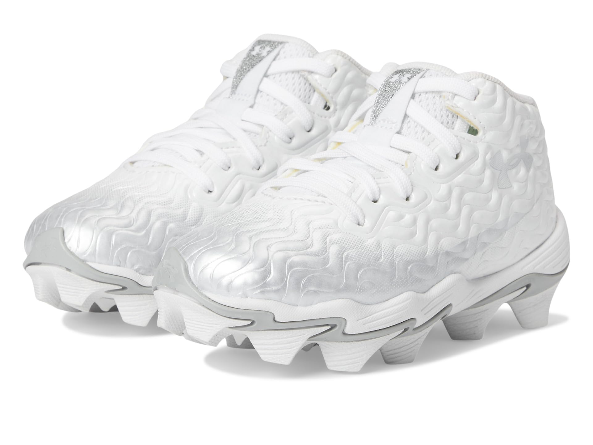 

Кроссовки Under Armour Kids Spotlight Hammer RM Jr., цвет White/Metallic Silver/Metallic Silver