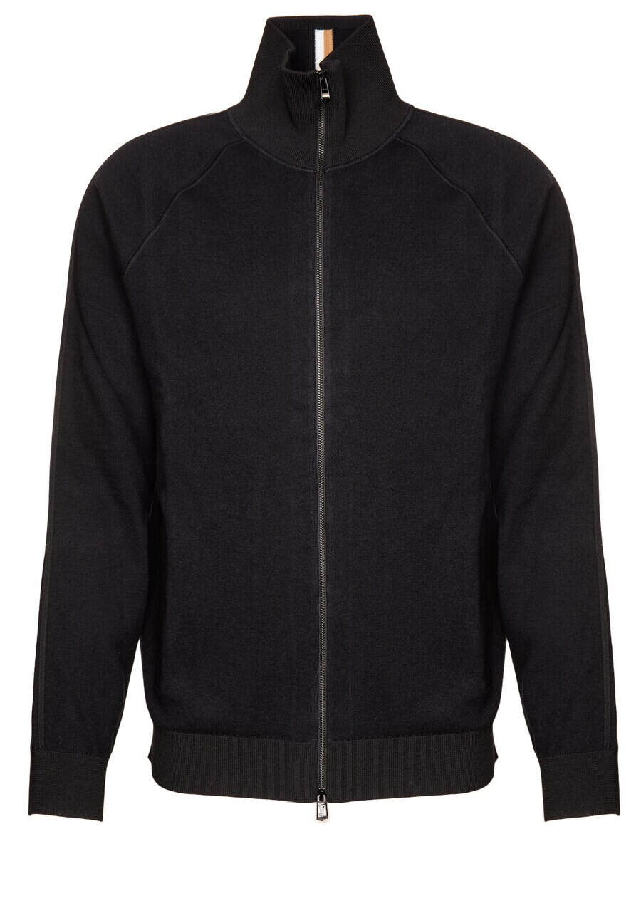 

Вязаный кардиган BOSS Knit Cardigan H-Domico, черный